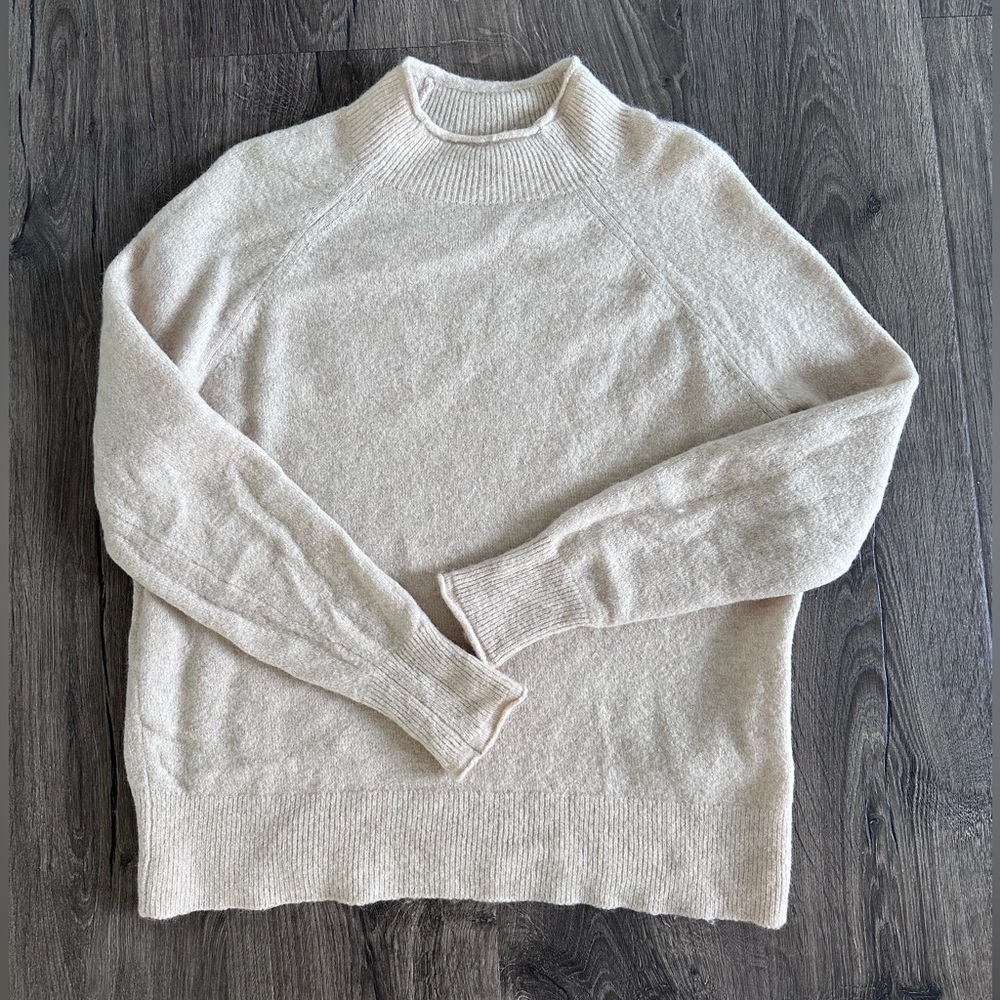 J. Crew Rollneck™ sweater in Supersoft yarn in Heather Sand